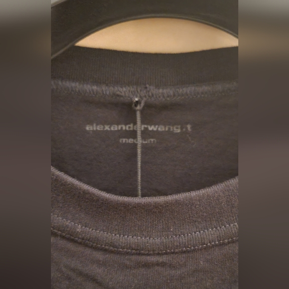 ALEXANDERWANG-Black Puff Long Sleeve T-Shirt - Picture 7 of 7